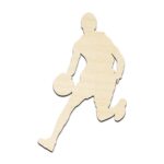 Basketball Player #4 Laser Cut Out Unfinished Wood Shape Craft Supply