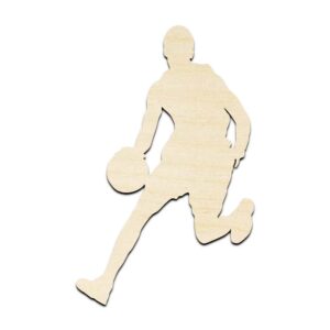 Basketball Player #4 Laser Cut Out Unfinished Wood Shape Craft Supply