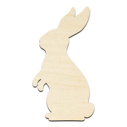 Bunny #3 Rabbit Easter Laser Cut Out Unfinished Wood Shape Craft Supply