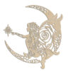 Fairy in Moon #1 Mandela Laser Cut Out Unfinished Wood Shape