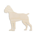 Cane Corso Dog Puppy Laser Cut Out Unfinished Wood Shape Craft Supply