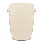 Coffee Cup To Go Laser Cut Out Unfinished Wood Shape Craft Supply