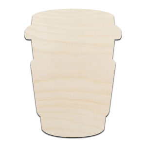 Coffee Cup To Go Laser Cut Out Unfinished Wood Shape Craft Supply