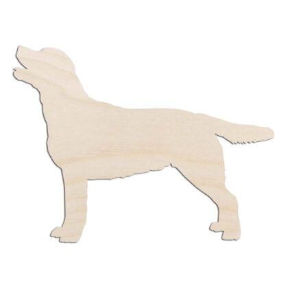 Labrador Dog Puppy Laser Cut Out Unfinished Wood Shape Craft Supply