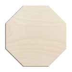 Octagon Stop Sign Shape Laser Cut Out Unfinished Wood Shape Craft Supply