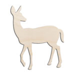 Deer Doe Laser Cut Out Unfinished Wood Shape Craft Supply