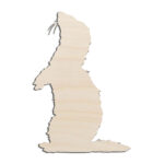 Ferret #2 Laser Cut Out Unfinished Wood Shape Craft Supply