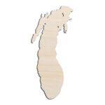 Lake Michigan Great Lakes Laser Cut Out Unfinished Wood Shape Craft Supply