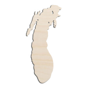 Lake Michigan Great Lakes Laser Cut Out Unfinished Wood Shape Craft Supply