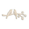 Love Birds on a Branch Laser Cut Out Unfinished Wood Shape Craft Supply