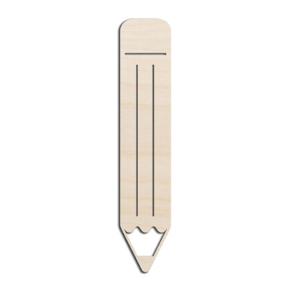 Pencil Laser Cut Out Unfinished Wood Shape Craft Supply
