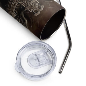 Angel Winged Cross Stainless Steel Tumbler - Image 3