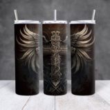 Angel Winged Cross Stainless Steel Tumbler