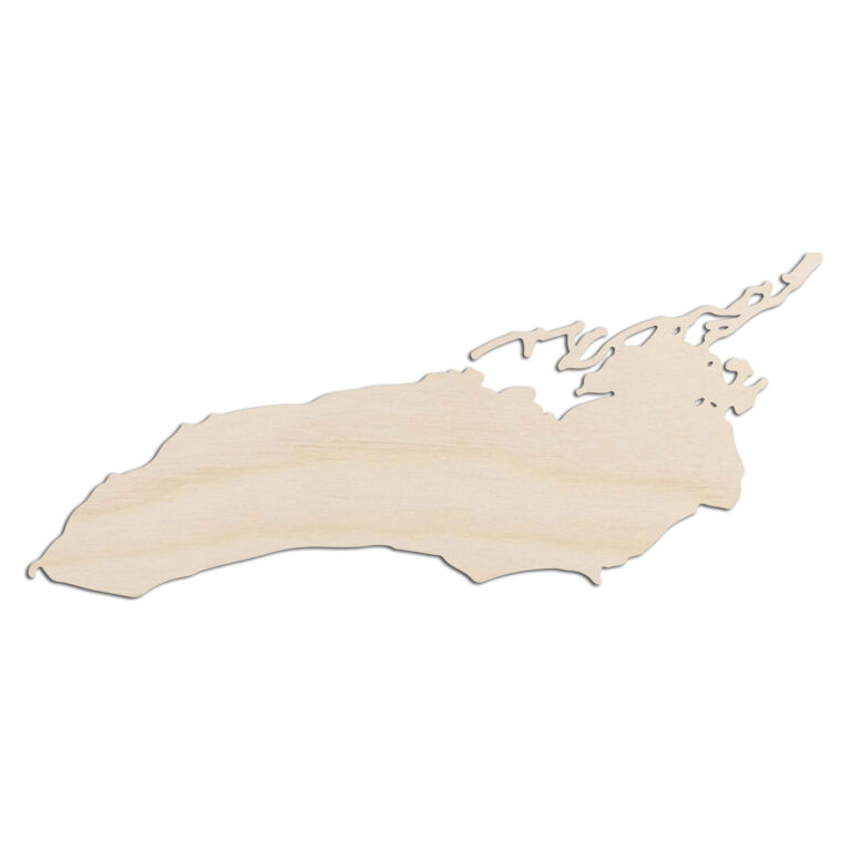 Lake Ontario Great Lakes Laser Cut Out Unfinished Wood Shape Craft Supply