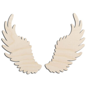 Angel Wings #1 Laser Cut Out Unfinished Wood Shape Craft Supply