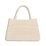 Handbag Purse Laser Cut Out Unfinished Wood Shape Craft Supply