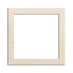 Square Frame Laser Cut Out Unfinished Wood Shape Craft Supply