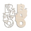 Halloween Door Sign Boo Bees Laser Cut Kit or Finished