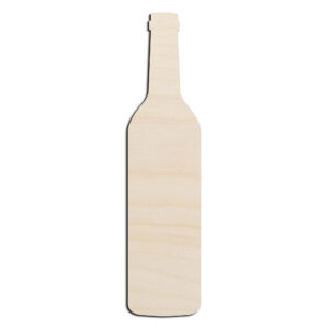 Wine Bottle #4 Laser Cut Out Unfinished Wood Shape Craft Supply