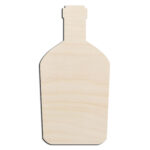 Wine Bottle #7 Laser Cut Out Unfinished Wood Shape Craft Supply