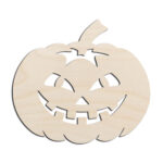 Jack O Lantern Halloween Pumpkin #2 Laser Cut Out Unfinished Wood Shape Craft