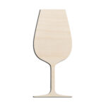 Wine Glass #3 Laser Cut Out Unfinished Wood Shape Craft Supply