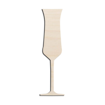 Wine Glass #4 Laser Cut Out Unfinished Wood Shape Craft Supply