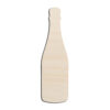 Champagne Bottle Laser Cut Out Unfinished Wood Shape Craft Supply