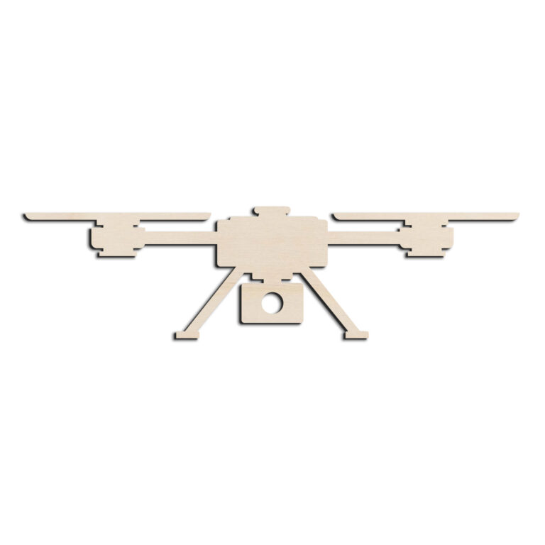 Drone Laser Cut Out Unfinished Wood Shape Craft Supply