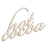 Hot Cocoa Words Text Laser Cut Out Unfinished Wood Shape Craft Supply