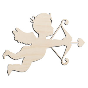 Cupid #1 Valentines Day Laser Cut Out Unfinished Wood Shape Craft Supply