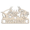 Outdoorsman Duck Buck Bass Hunting Fishing Welcome Door Sign Laser Cut Kit