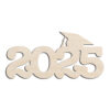 2025 Graduation Cap Laser Cut Out Unfinished Wood Shape Craft Supply