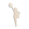 Cheerleader #1 Laser Cut Out Unfinished Wood Shape Craft Supply