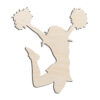 Cheerleader #3 Laser Cut Out Unfinished Wood Shape Craft Supply