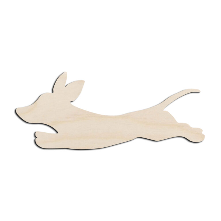 Dachshund Dog Puppy #3 Laser Cut Out Unfinished Wood Shape Craft Supply