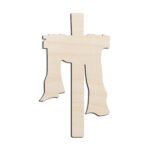 Easter Cross Laser Cut Out Unfinished Wood Shape Craft Supply