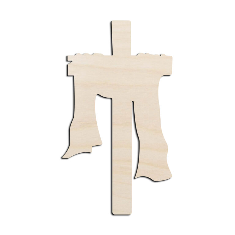 Easter Cross Laser Cut Out Unfinished Wood Shape Craft Supply