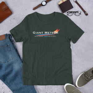 Giant Meteor Making America Molten Again 2024 Political T-Shirt Bella Canvas 3001 - Image 4