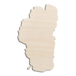 Lake Tahoe Laser Cut Out Unfinished Wood Shape Craft Supply