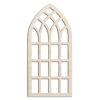 Cathedral Arched Window Laser Cut Out Unfinished Wood Shape Craft Supply