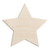 Fat Star Laser Cut Out Unfinished Wood Shape Craft Supply