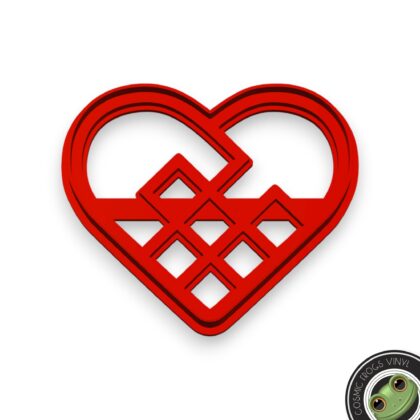 Danish Heart Shaped Cookie Cutter - Polymer Clay Cutters - Ceramic Clay Cutters - Fondant Cutters