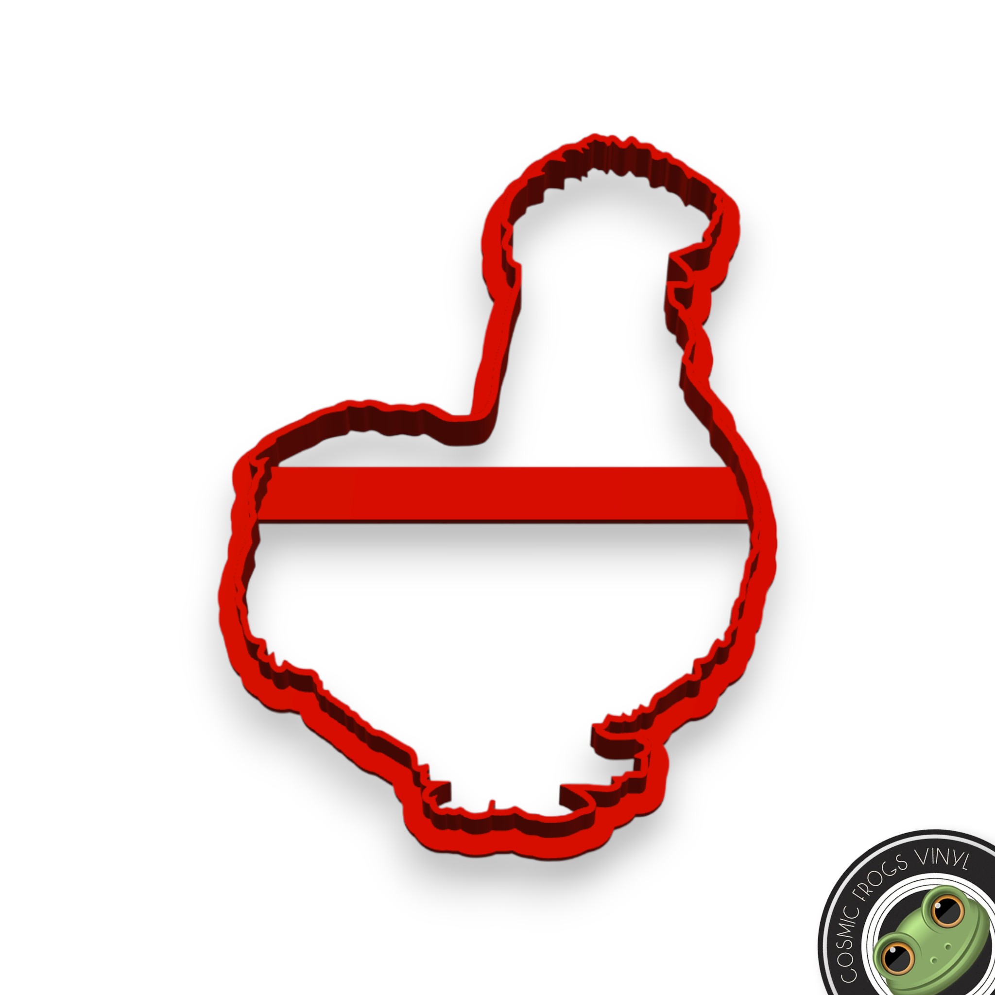Silkie Chicken Shaped Cookie Cutter