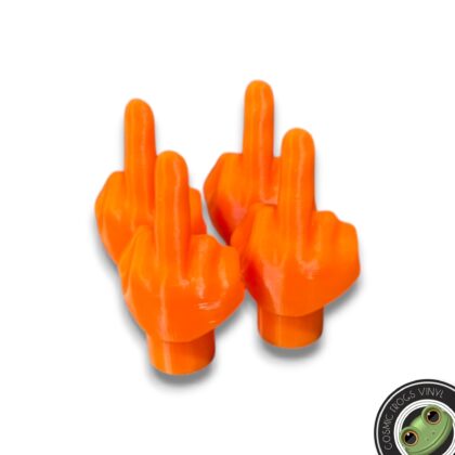 Middle Finger Tire Valve Stem Caps 3D Printed