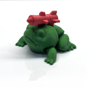 Missile Toad Christmas Ornament Keychain Articulated Fidget Funny 3D Printed - Image 2