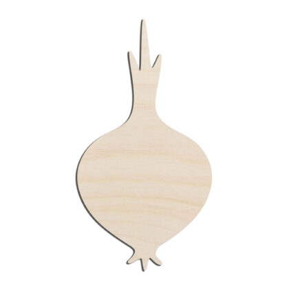Onion Vegetable Laser Cut Out Unfinished Wood Shape Craft Supply