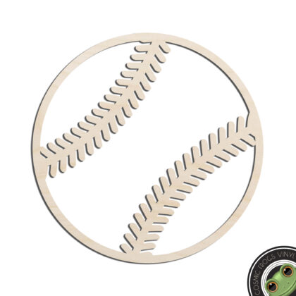 Baseball Laser Cut Out Unfinished Wood Shape Craft Supply