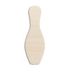 Bowling Pin 2 Solid Laser Cut Out Unfinished Wood Shape Craft Supply