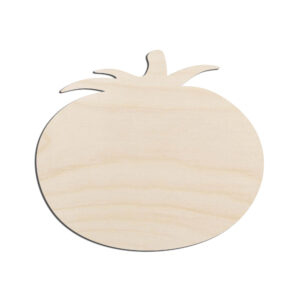 Tomato Vegetable Laser Cut Out Unfinished Wood Shape Craft Supply